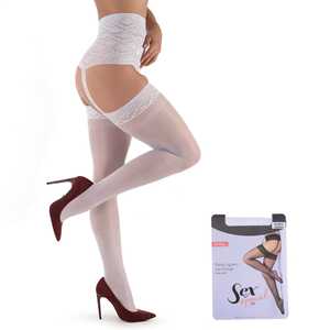 Mod. 2003 Culotte transparente en dentelle avec jarretelles - Product Image 3