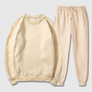 Survêtement hommes survêtement ensemble décontracté couleur unie pull à manches longues sweat chemises cordon pantalons longs hiver automne tenues - Product Image 4