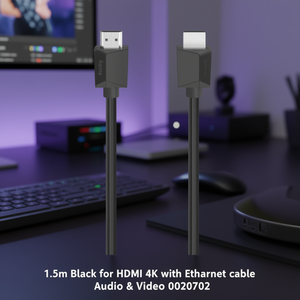Cavo HDMI 4K Con Ethernet Negro 1,5m 00200702 - Product Image 3