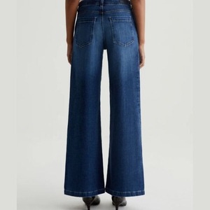 Pantalones vaqueros holgados de moda para mujer, pantalones vaqueros holgados de cintura alta, pantalones vaqueros informales de pierna ancha a la moda para mujer, Vaqueros cómodos - Product Image 6