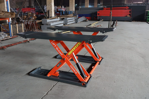 โครงสร้างเหล็กแข็งแรงทนทานสำหรับลิฟท์ยกรถแบบกรรไกรสี่เสา ไฮดรอลิกสองกระบอก รับน้ำหนัก 6 ตัน สำหรับขาย - Product Image 3