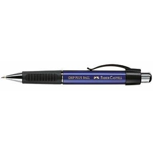 Bolígrafo Faber-Castell GRIP PLUS BALL de 0.5 mm, Azul Marino, Resistente a la Humedad, Herramienta de Escritura de Alta Calidad - Product Image 1