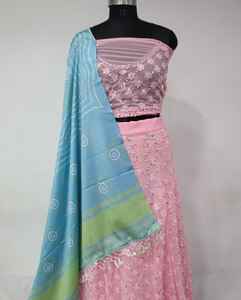 Lehenga Choli-ropa de fiesta de diseñador paquistaní, bordado de secuencia, para boda, última novedad, Ghaghra Choli - Product Image 6