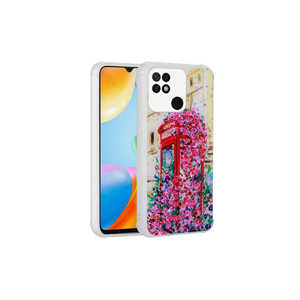 Coque arrière brillante de luxe pour Poco C40, motif pailleté, anti-empreintes digitales, antichoc, en silicone souple TPU, modèle XR - Product Image 1