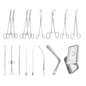 Juego de Instrumentos Quirúrgicos Manuales de Acero para Cirugía de Amígdalas, 22 Piezas, Alta Calidad, Certificación CE Clase I, No Activos, MOL - Product Image 1