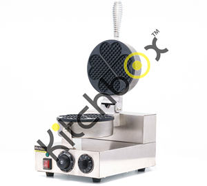 Kitchbox Industrial Commercial Liege Heart <b>Waffle</b> <b>Maker</b> - Product Image 2