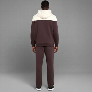 Ensemble 2 pièces pour homme de qualité supérieure, logo imprimé à l'écran sur soie personnalisé, 100% coton, hiver, rue commerçante, réversible, uni - Product Image 3