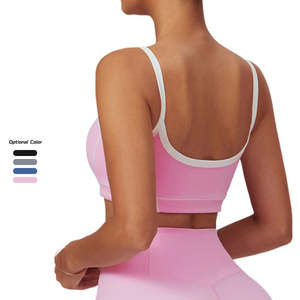 Fabricants de vêtements de sport, nouveau design de soutien-gorge de sport, sensation de nu, serré, soutien-gorge de yoga à dos en U pour femmes, séchage rapide, soutien-gorge de sport de fitness - Product Image 3