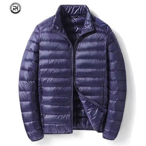 Veste matelassée à col montant à motif uni pour homme Veste matelassée personnalisée pour homme Dernier design Veste d'hiver pour homme - Product Image 2