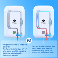 Purificateur d'eau LED UVC sans entretien sans produits chimiques 12V/24V DC avec interrupteur de débit pour RO et usage domestique