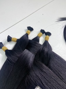 Venta caliente de extensiones de cabello a granel negro natural 100% cabello virgen vietnamita de la empresa Nasa - Product Image 3