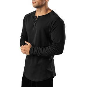 Camiseta de algodón 100% ajustada con cuello redondo para hombre 2025 con logotipo de impresión personalizado Camisetas de fabricante de servicio OEM de tela de alta calidad - Product Image 2