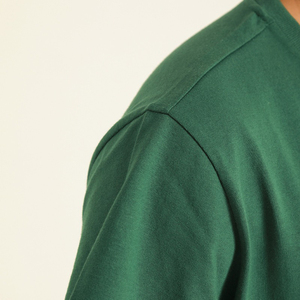 Camiseta de Verano 2025 para Hombre, Casual, Manga Larga, Cuello Redondo, Transpirable, 100% Algodón Satinado, Ecológica, de Secado Rápido, con Logotipo Personalizado - Product Image 3