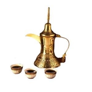 Bouilloire Arabe Authentique Dallah Finition Argentée Pot à Café Vintage en Métal pour les Mariages Occasions Spéciales et Cadeaux - Product Image 3