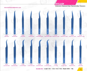 Pinces à cils en acier inoxydable, outils professionnels pour les extensions de cils en volume et en isolation, fournisseur en gros OEM - Product Image 6
