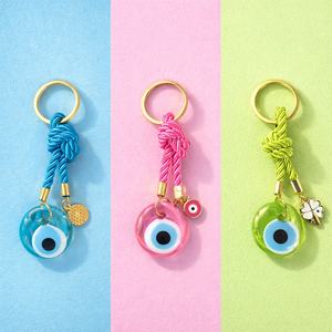 Juego de 3 Llaveros de Ojo Turco, Diseños Variados y Coloridos, Anillo de Llavero Nazar de 3 cm, Juego de Regalo de Recuerdo Turco KEC-D1 - Product Image 6