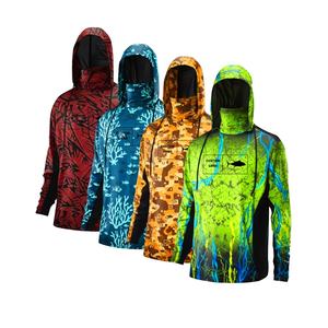 Chemise de pêche respirante personnalisée unisexe grande taille à manches longues anti-UV 50+ séchage rapide impression par sublimation performance 100% polyester - Product Image 4