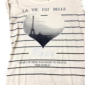 Haute qualité personnalisé Vintage poids moyen Paris personnalisé sérigraphie 100% coton à manches longues surdimensionné t-shirt pour les femmes - Product Image 3