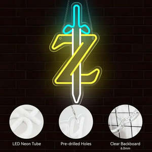 Alimentation électrique AC, épée néon flexible, épée emblématique de Zelda, lampe néon épée Zelda - Product Image 4