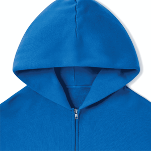 Venta al por mayor de ropa de calle térmica de peso pesado hombres cremallera Sudadera con capucha directo de fábrica personalizado algodón polar OEM bajo MOQ proveedor - Product Image 4