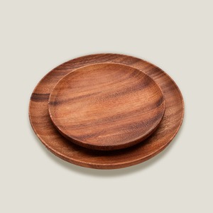 Vente en gros d'assiettes en bois bohèmes, ensemble combiné d'assiettes en bois robustes bio-compostables pour les repas du soir - Product Image 4