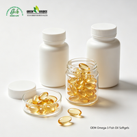 Gélules d'huile de poisson Oméga 3 OEM ODM 1000mg EPA DHA, huile de poisson de haute mer, fabricant en gros sous marque privée