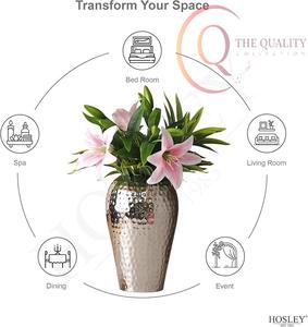 Elegante Florero Metálico para Decoración de Sala de Estar, Diseñado para Realzar Mesas, Estantes y Esquinas Decorativas - Product Image 4