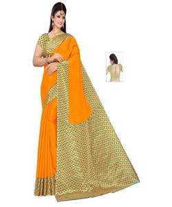 Sari de créateur pour adultes Banarasi soie avec pierre pour mariage et fête en mousseline de soie viscose coton modal - Product Image 3