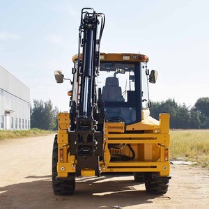 388H Mini 2.5 Ton Belasting Diesel Voorlader <span class=keywords><strong>Backhoe</strong></span> Hydraulische Snel Bevestigen 3-In-1 Emmer Wiellader Bouwmachine Voor - Product Image 1