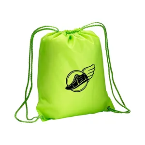 Zaino Sportivo Personalizzato 210T con Coulisse Fluorescente per Promozioni - Product Image 5