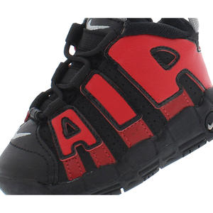 Zapatos Nike Air More Uptempo para bebés y niños pequeños Color: Negro/Rojo 100% auténticos - Product Image 3