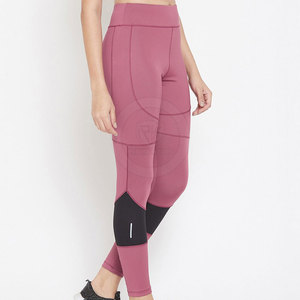 Precio de fábrica, mallas deportivas con estampado personalizado para mujer, cintura elástica, patrón sólido, tipo de cintura media, mallas para mujer, logotipo personalizado - Product Image 2
