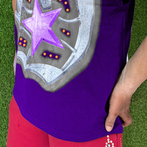 Camiseta sin mangas desgastada de gran tamaño para hombre, ropa de calle, camiseta Vintage tejida de algodón, ropa de gimnasio, estampado de talla grande, de punto sin mangas - Product Image 6