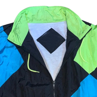 Coupe-vent à blocs de couleur veste zippée Anorak décontracté formel hydrofuge séchage rapide respirant coupe-vent