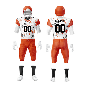 Transpirable de alta calidad uniforme de fútbol americano colores personalizados y logotipos disponibles al por mayor camisetas y pantalones de fútbol americano - Product Image 3