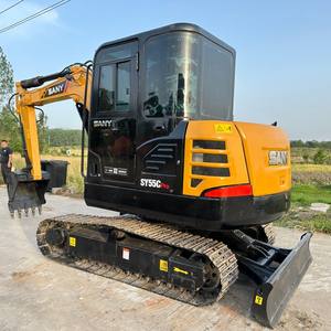 Venda Global Usado SANY 55C Mini Escavadeira De Esteiras 2022 Modelo com Motor Isuzu Motor & Bomba 1 Ano de Garantia Boas Condições - Product Image 6