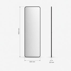 Espejo de cuerpo entero moderno con marco de aluminio ecológico y soporte de hierro, fabricantes y proveedores de 4 mm - Product Image 4