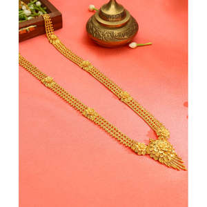 Collier religieux en or jaune avec perles et diamants pour femme, cadeau de mariage - Product Image 3