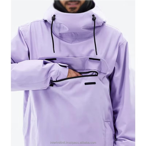 Veste de snowboard/ Ski unisexe personnalisée pour l'hiver, coupe-vent, imperméable, à capuche, en toile lavée, doublure en polaire, séchage rapide, respirante - Product Image 3