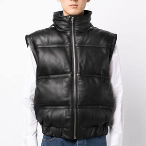 Veste d'Hiver Taille Personnalisée pour Hommes Manteau en Faux Cuir PU Original de Haute Qualité Broderie Style Moto Grande Taille Vente en Gros - Product Image 5