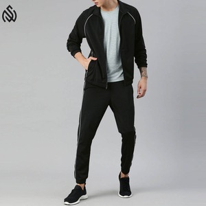 Top Trending Premium Hombres 100% Algodón Chándal Ligero Patrón Sólido Conjuntos El mejor proveedor para uso en invierno Venta caliente para adultos - Product Image 4