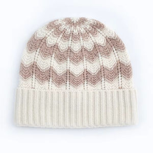 Gorro de Punto Jacquard con Puño, Estilo Moderno para Invierno, Cálido, Transpirable, Impermeable, 100% Acrílico, Varios Colores - Product Image 4