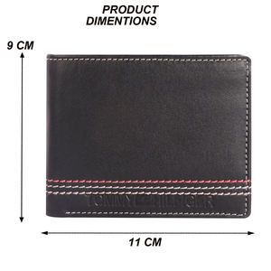 Cartera de cuero duradera de alta calidad para hombre, organización inteligente con costuras fuertes y cierre de botones - Product Image 5