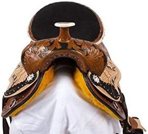 HOT Premium Leather Western Barrel Racing Horse Saddle Tack Set Inglés Productos de carreras de caballos de la India caballo - Product Image 3