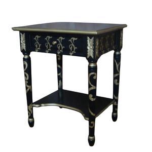 Mesitas de Noche Estilo Francés, Reproducción Antigua, Mesa Auxiliar Clásica, Mesa para Lámpara, Muebles para el Hogar de Estilo Europeo - Product Image 3