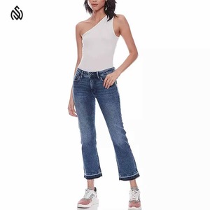 Pantalones vaqueros de alta calidad para mujer, pantalones vaqueros para uso diario, ropa informal cómoda, duradera, de Ajuste Recto, ropa de estilo clásico a la moda - Product Image 3