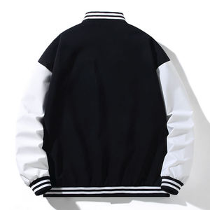Unisex Winter Stand Collar Front Logo Custom College Letterman Bomber <b>Jacket</b> - Product Image 4