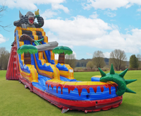 Nouvelle conception de toboggan aquatique gonflable commercial APE Escape avec piscine pour les fêtes et les entreprises