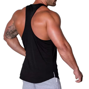 Último diseño de ropa deportiva moldeadora de cuerpo de talla grande camiseta sin mangas ropa de Fitness personalizada hombres Fitness cómodo gimnasio chalecos camisa - Product Image 3