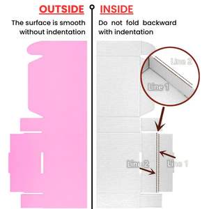 Biodegradable <b>Mailer</b> Box (Pink + White) Corrugated <b>mailer</b> carton box | Eco-Friendly Packaging for Shipping, Storage & E-commerce - Product Image 2